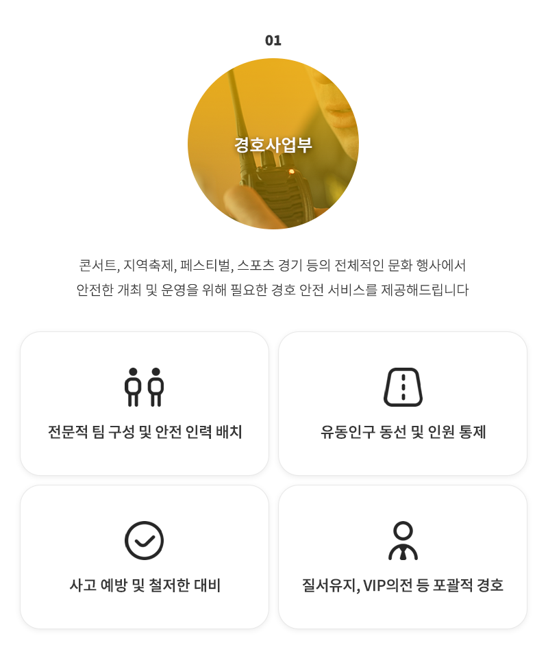 경호사업부